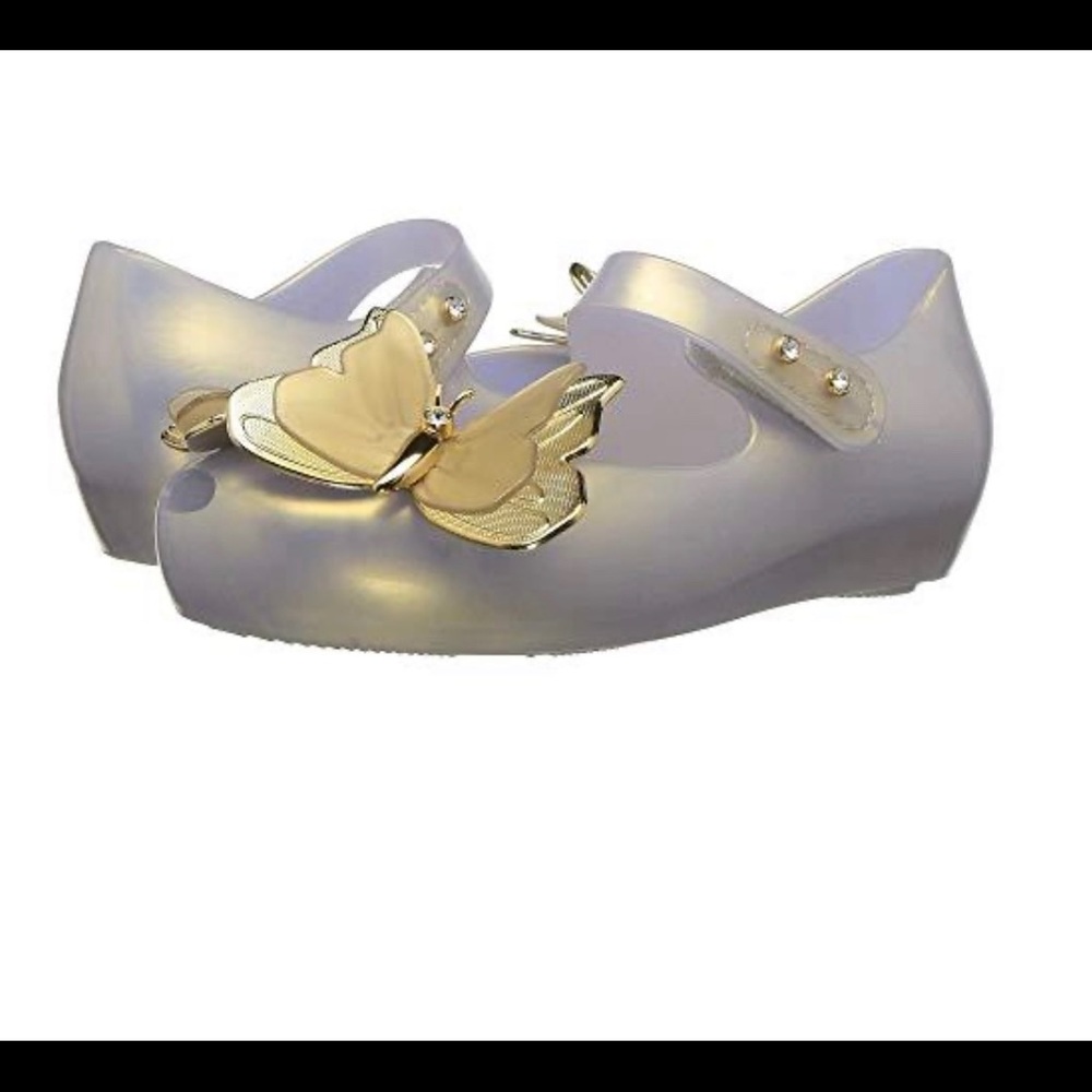 Mini Melissa ULTRAGIRL SPECIAL II FLATS PEARL GOLD - Picture 2 of 8